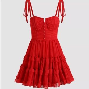 Beetlejuice Lydia’s Iconic Ruffled Red Dress - Large and Medium, NWT, NBW